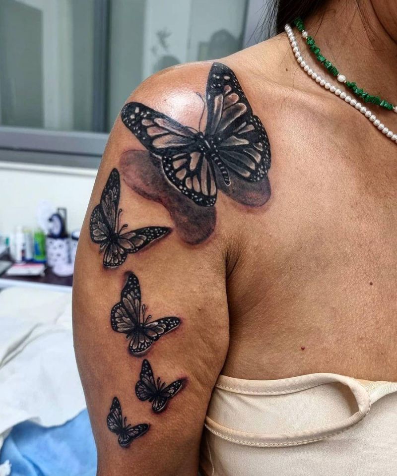 30 Pretty 3D Butterfly Tattoos You Will Love