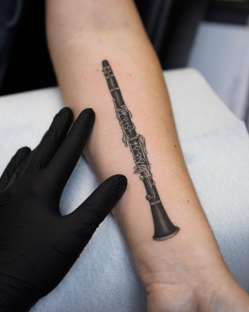 30 Unique Clarinet Tattoos You Must Love