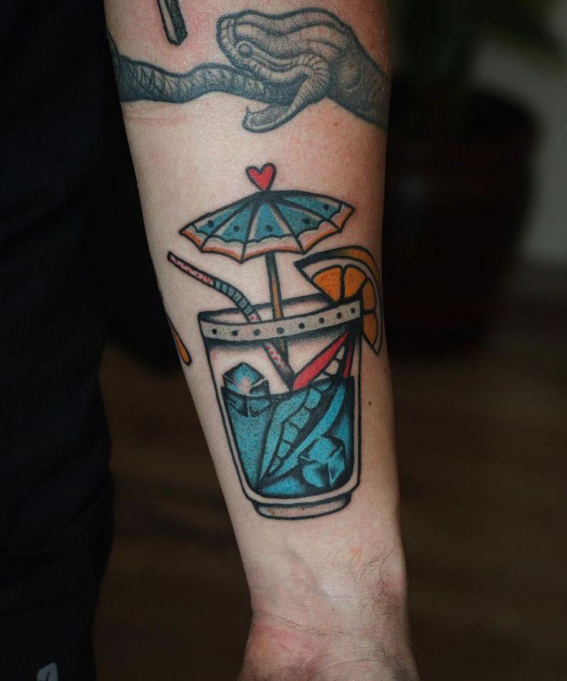 30 Pretty Cocktail Tattoos You Can Copy