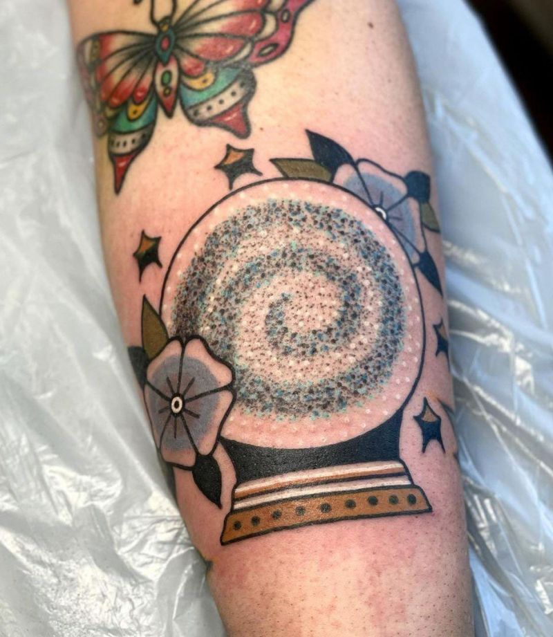 30 Pretty Crystal Ball Tattoos You Must Love