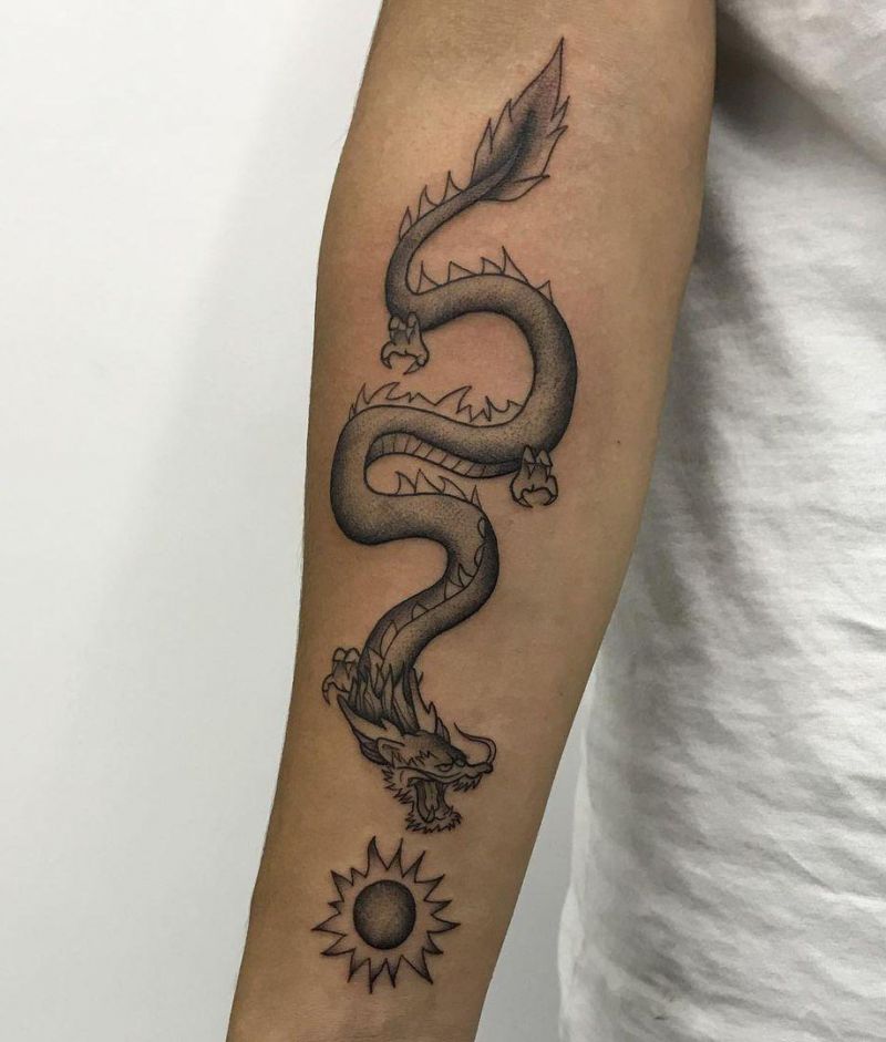 30 Pretty Dragon Tattoos You Must Love