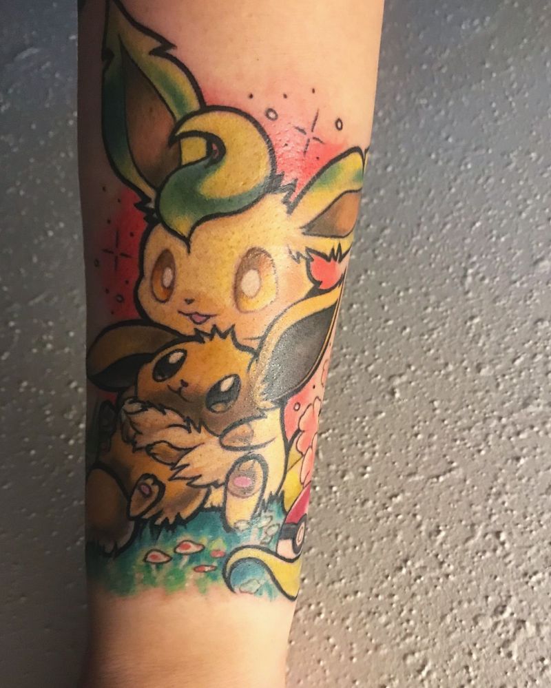 30 Cute Leafeon Tattoos You Must Try