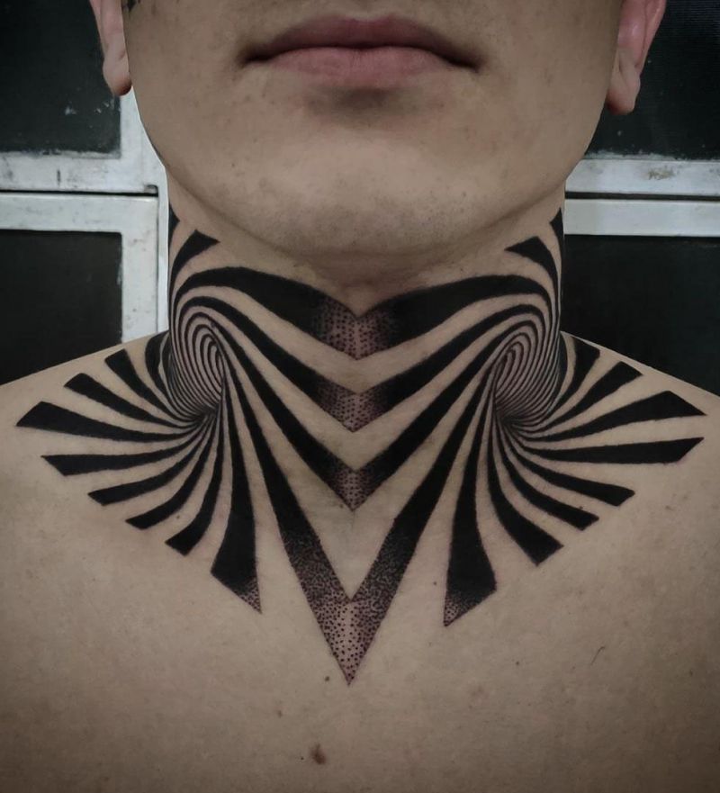 30 Gorgeous Optical Illusion Tattoos for Your Inspiration