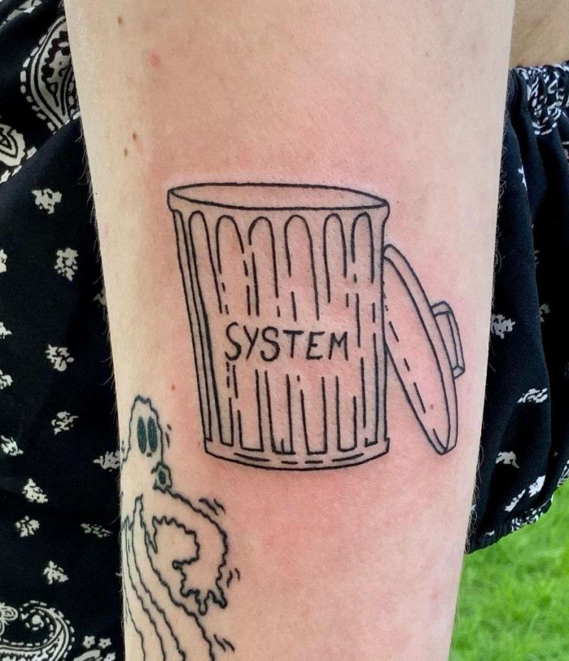 30 Unique Trash Can Tattoos You Must Love