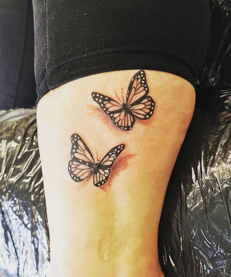 30 Pretty 3D Butterfly Tattoos You Will Love