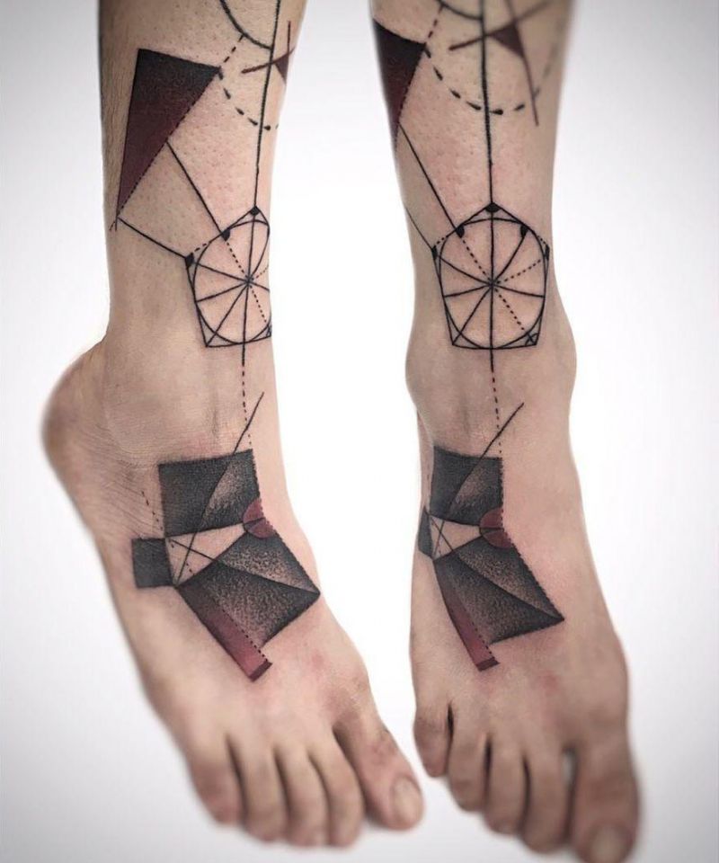 30 Pretty Abstract Art Tattoos You Can Copy