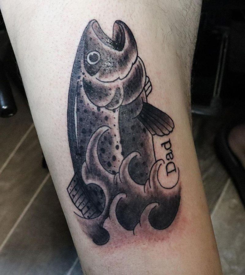 30 Unique Bass Fish Tattoos to Inspire You