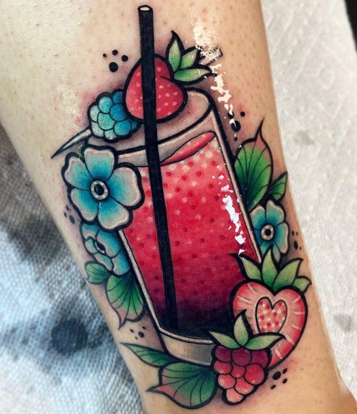 30 Pretty Cocktail Tattoos You Can Copy