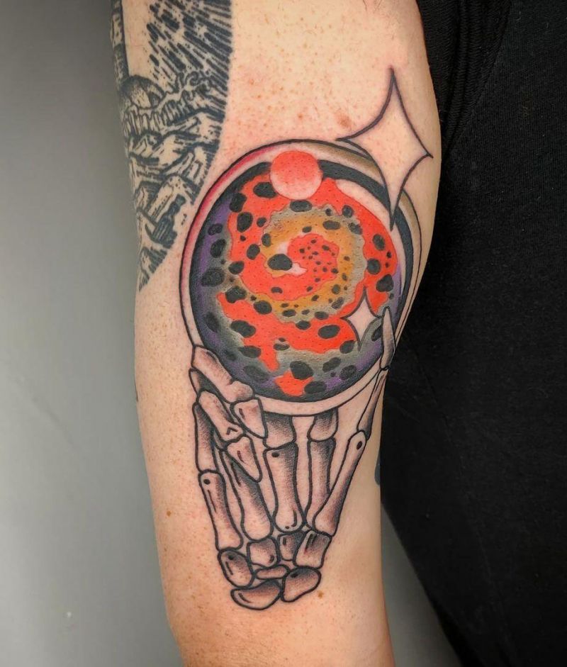 30 Pretty Crystal Ball Tattoos You Must Love