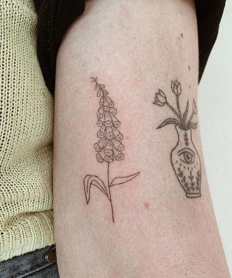 30 Pretty Foxglove Tattoos You Will Love