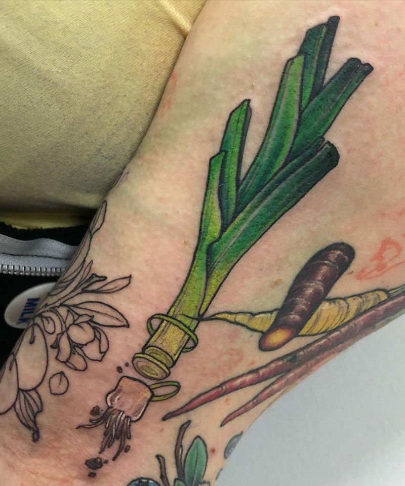 30 Unique Leek Tattoos You Can Copy