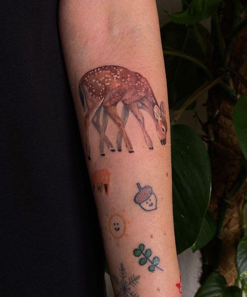 30 Unique Roe Deer Tattoos For Your Inspiration