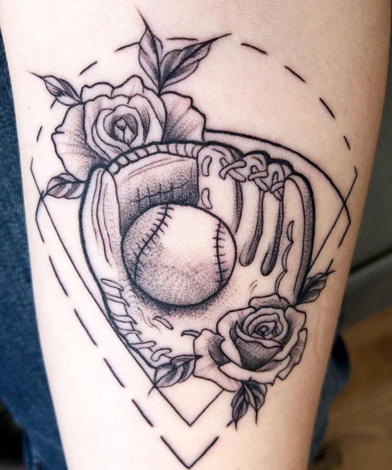30 Great Softball Tattoos You Will Love