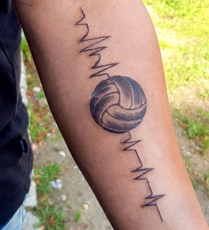 30 Pretty Volleyball Tattoos You Will Love