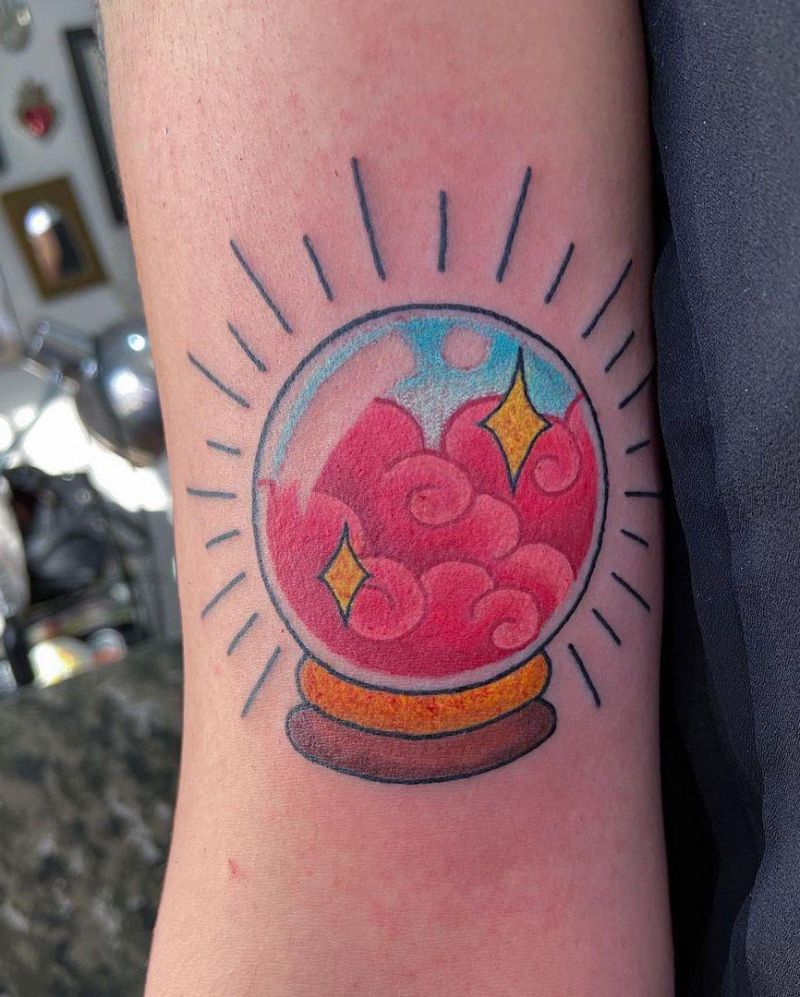 30 Pretty Crystal Ball Tattoos You Must Love