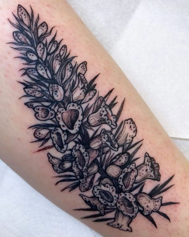 30 Pretty Foxglove Tattoos You Will Love