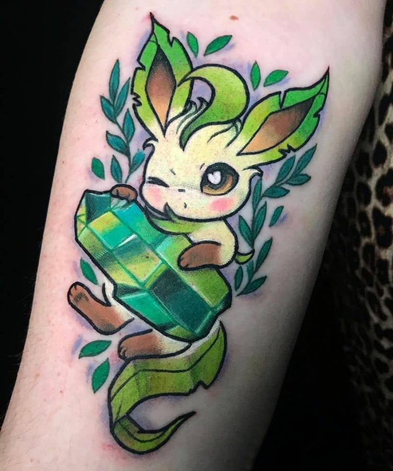 30 Cute Leafeon Tattoos You Must Try