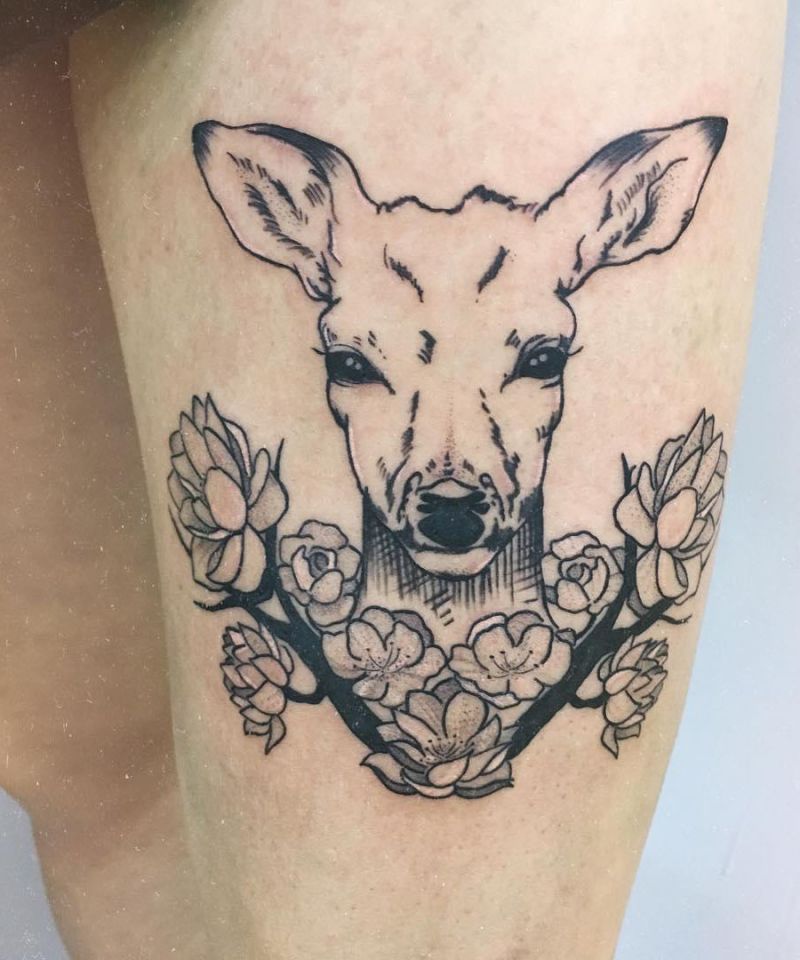 30 Unique Roe Deer Tattoos For Your Inspiration