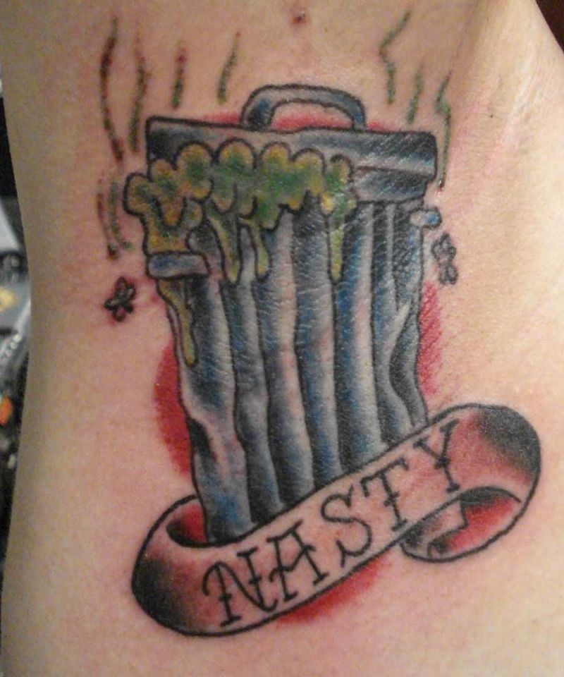 30 Unique Trash Can Tattoos You Must Love