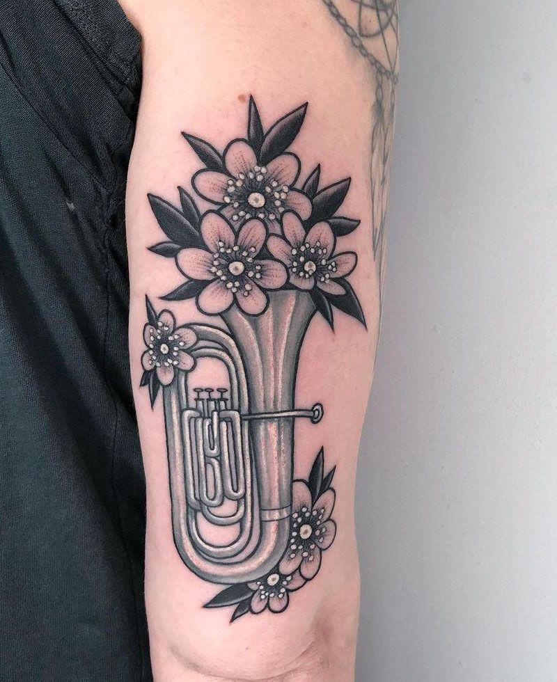 28 Pretty Tuba Tattoos You Can Copy