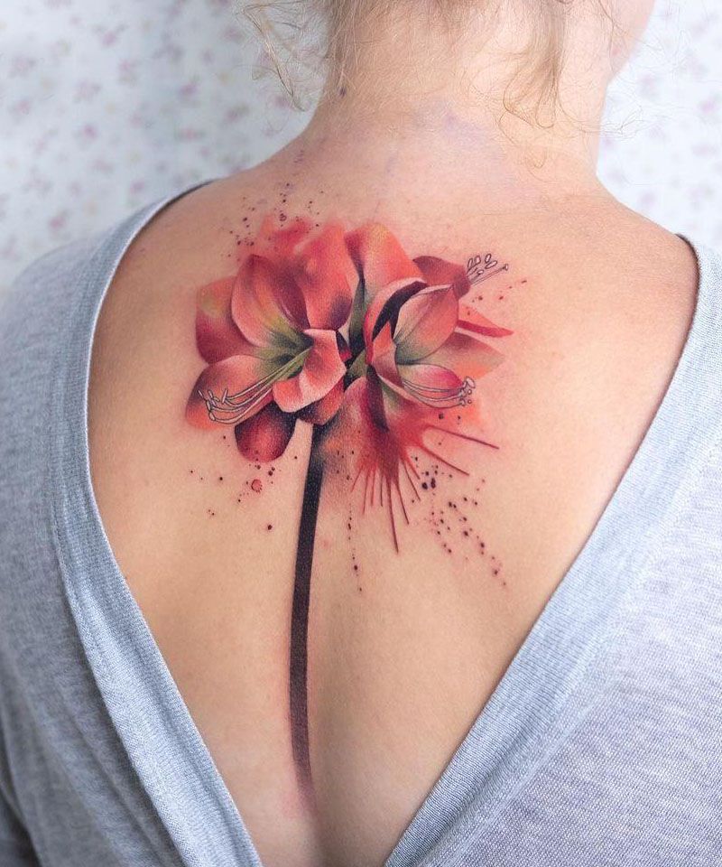 30 Pretty Amaryllis Tattoos You Will Love