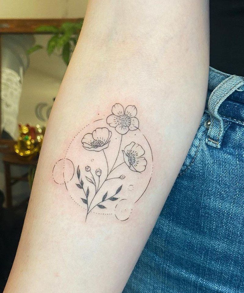 30 Unique Buttercup Tattoos You Must Love