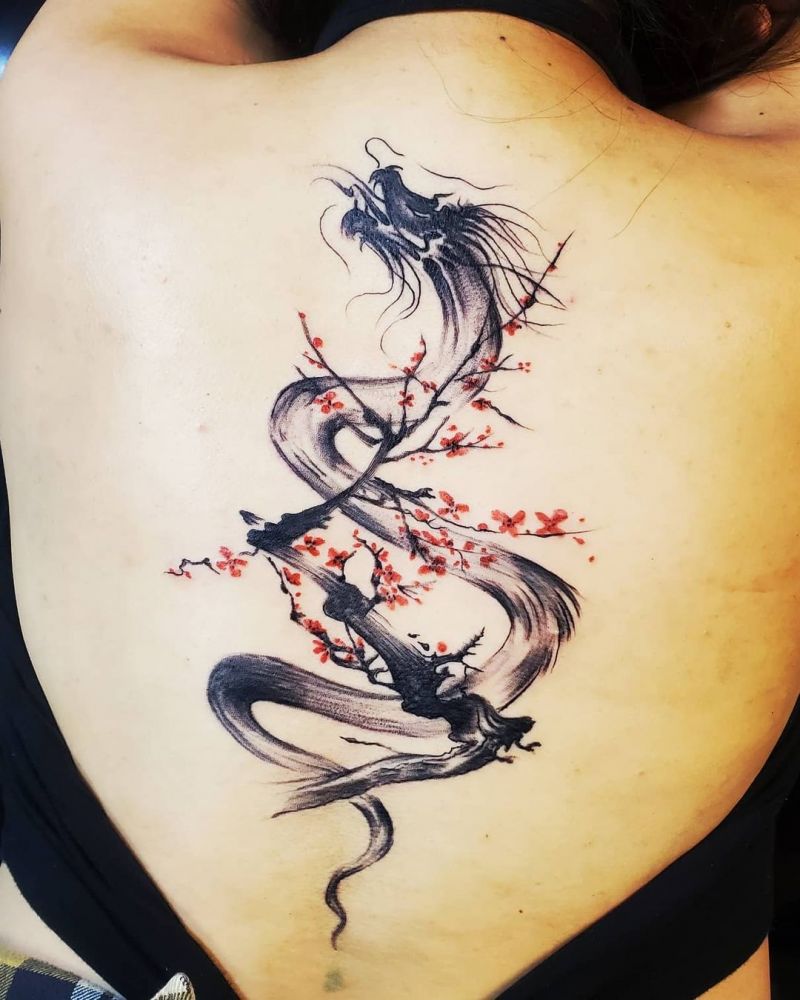 30 Pretty Dragon Tattoos You Must Love