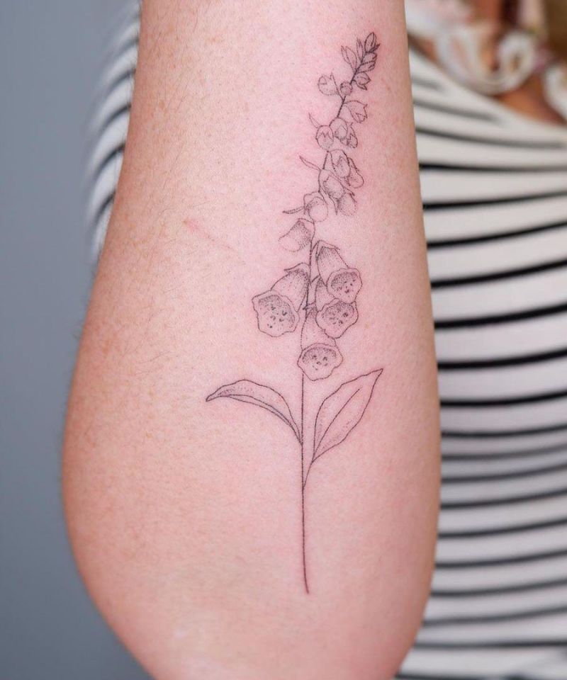 30 Pretty Foxglove Tattoos You Will Love