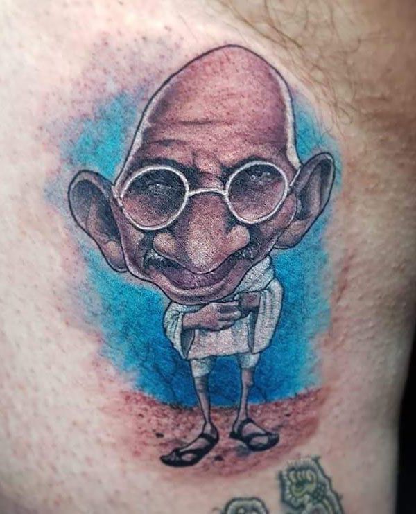 30 Gorgeous Gandhi Tattoos to Inspire You