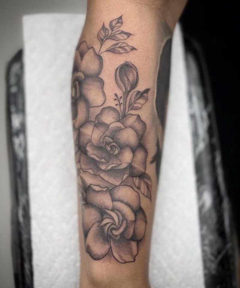 30 Unique Gardenia Tattoos You Must Love