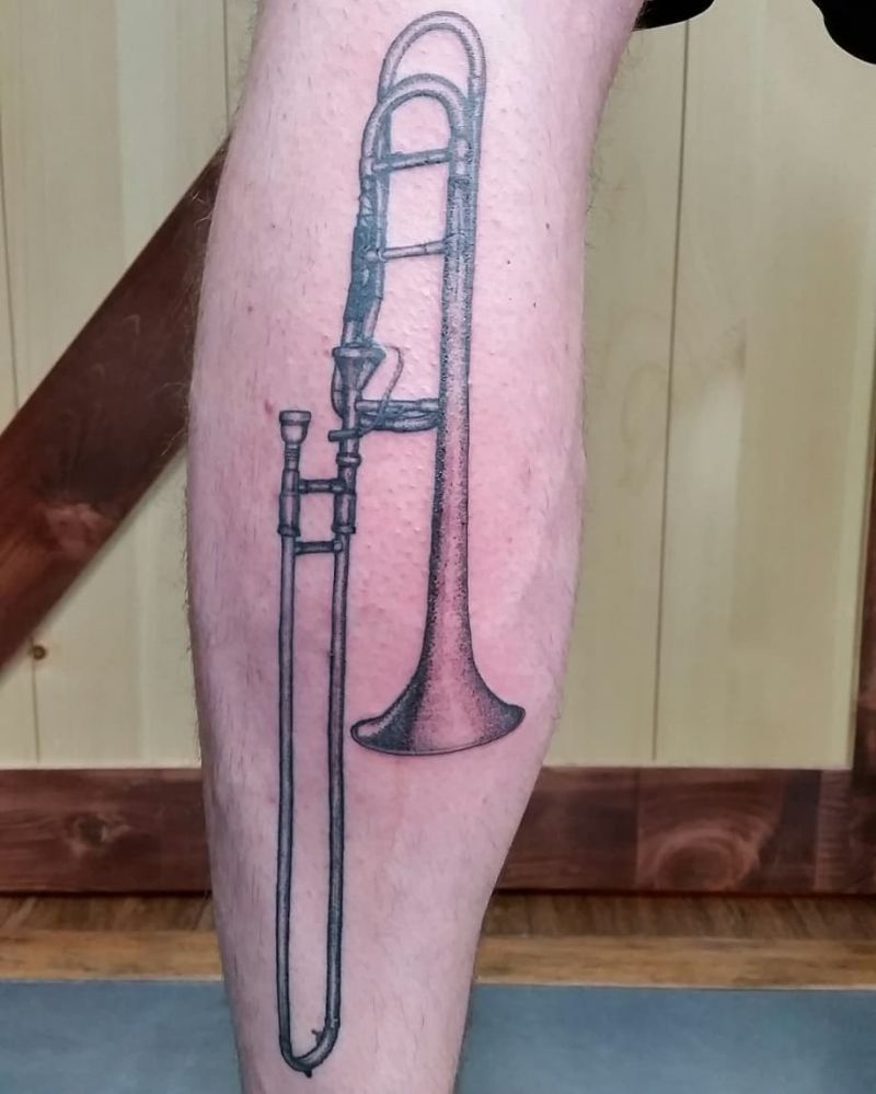 30 Gorgeous Trombone Tattoos You Must Try