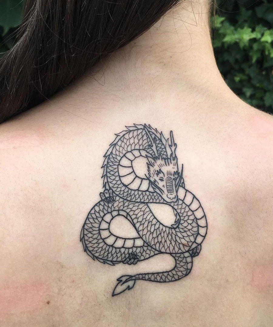 30 Pretty Dragon Tattoos You Must Love