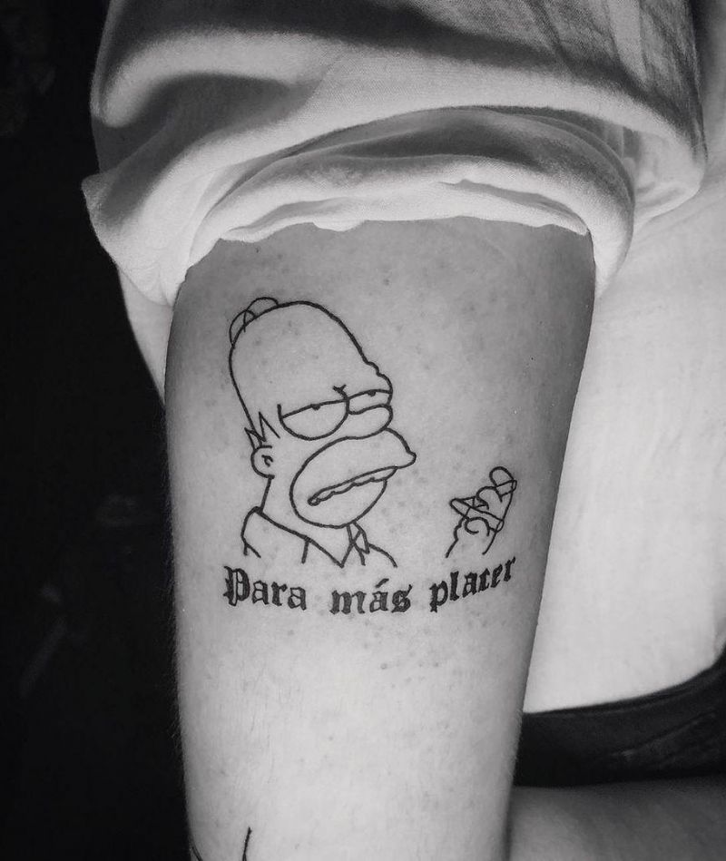 30 Unique Homer Simpson Tattoos You Must Try