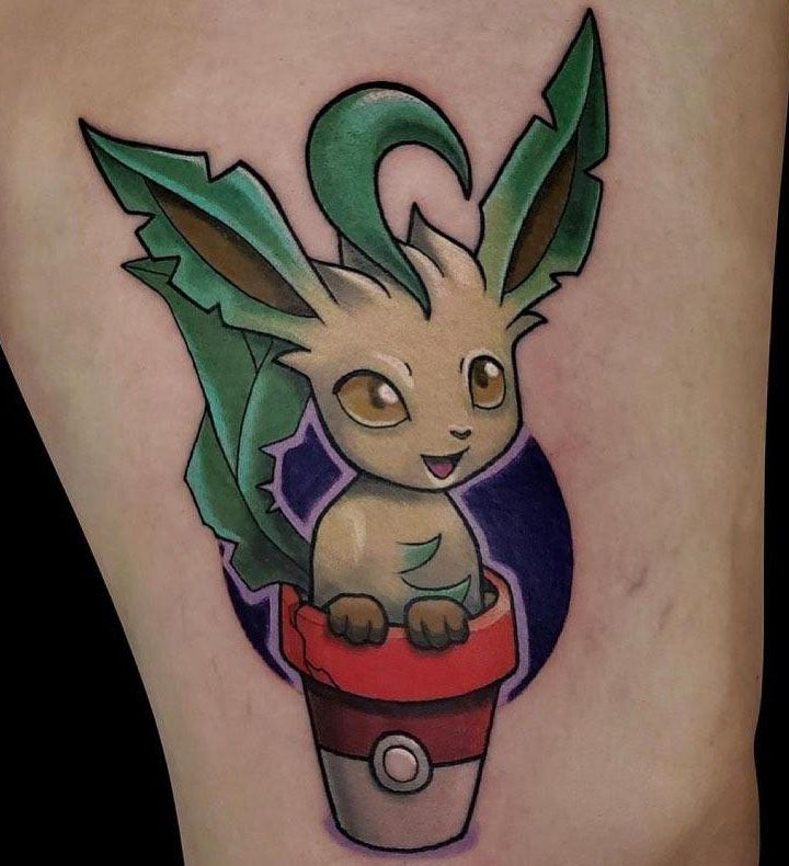 30 Cute Leafeon Tattoos You Must Try