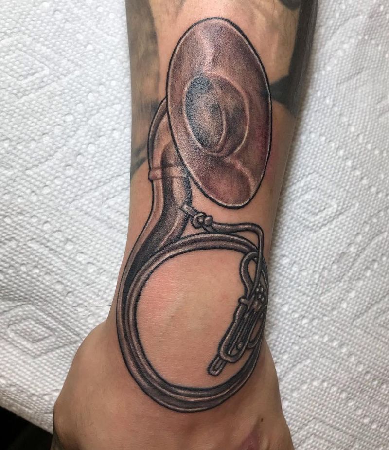 28 Pretty Tuba Tattoos You Can Copy