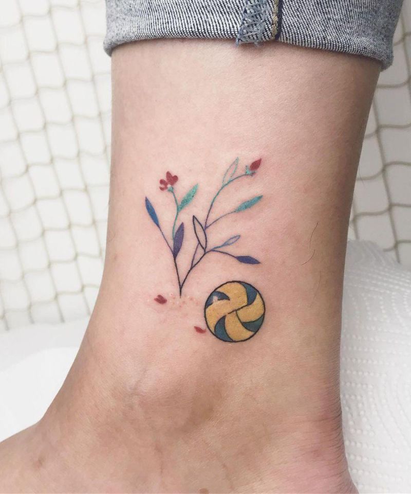 30 Pretty Volleyball Tattoos You Will Love