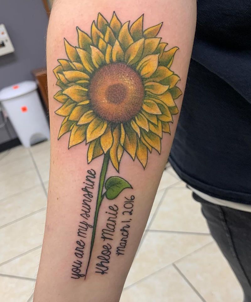 30 Pretty You Are My Sunshine Tattoos to Inspire You