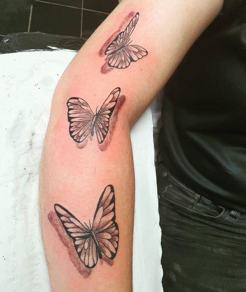 30 Pretty 3D Butterfly Tattoos You Will Love