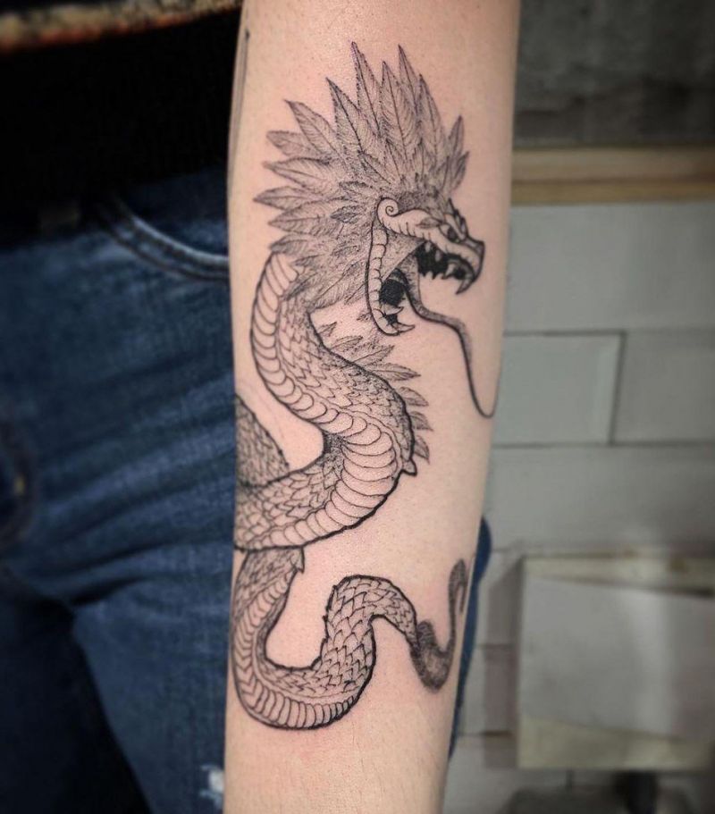 30 Pretty Dragon Tattoos You Must Love