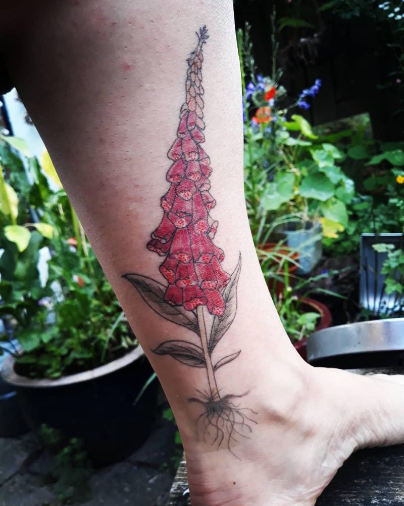 30 Pretty Foxglove Tattoos You Will Love