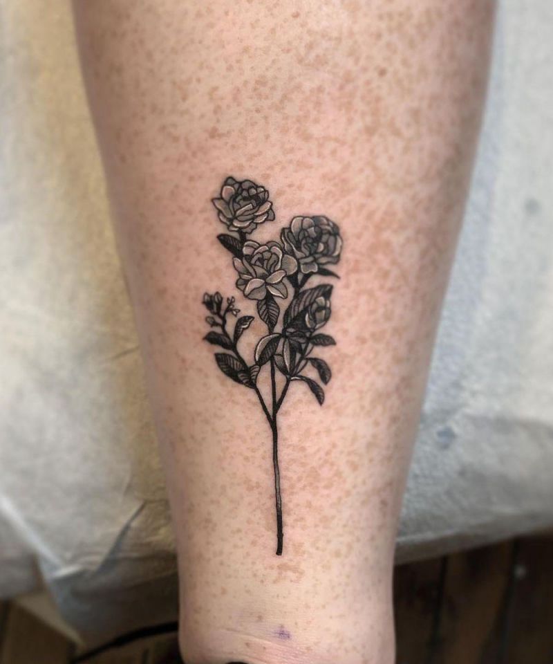 30 Unique Gardenia Tattoos You Must Love