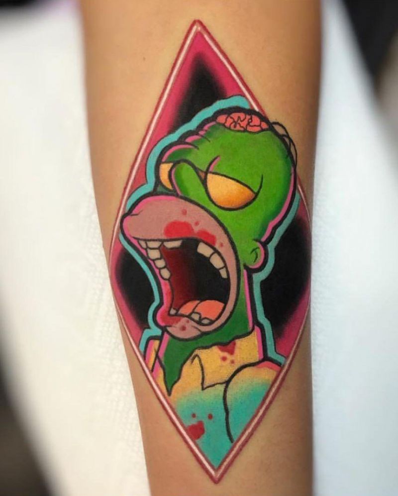 30 Unique Homer Simpson Tattoos You Must Try