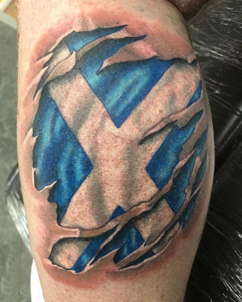 26 Pretty Saltire Tattoos You Can Copy