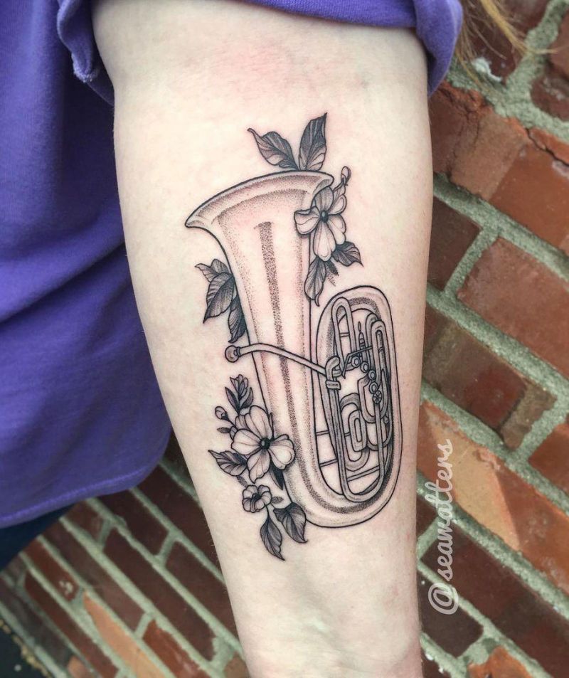 28 Pretty Tuba Tattoos You Can Copy