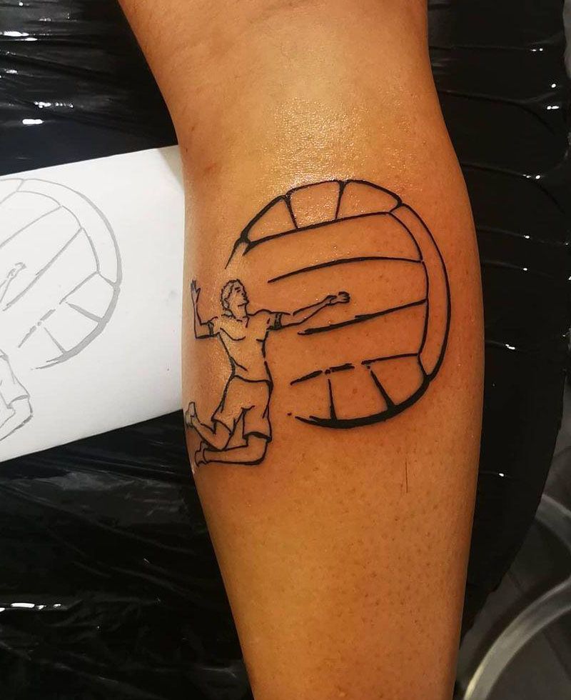 30 Pretty Volleyball Tattoos You Will Love