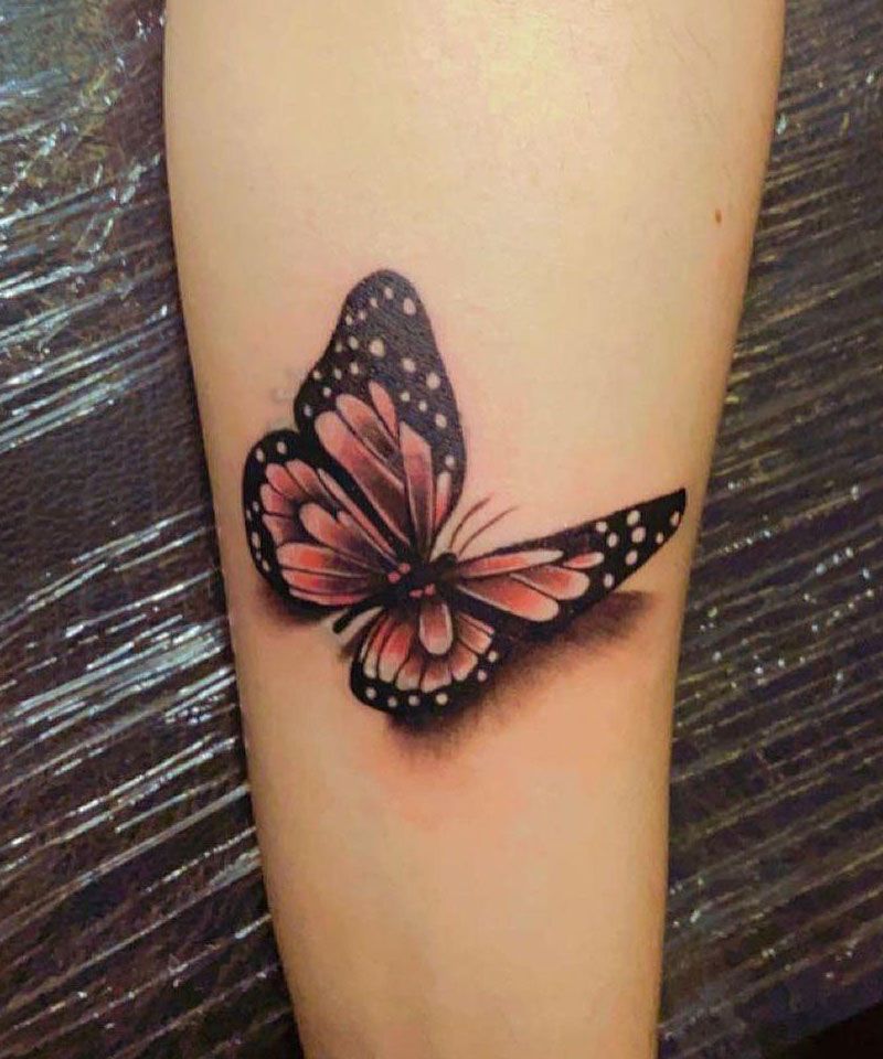 30 Pretty 3D Butterfly Tattoos You Will Love