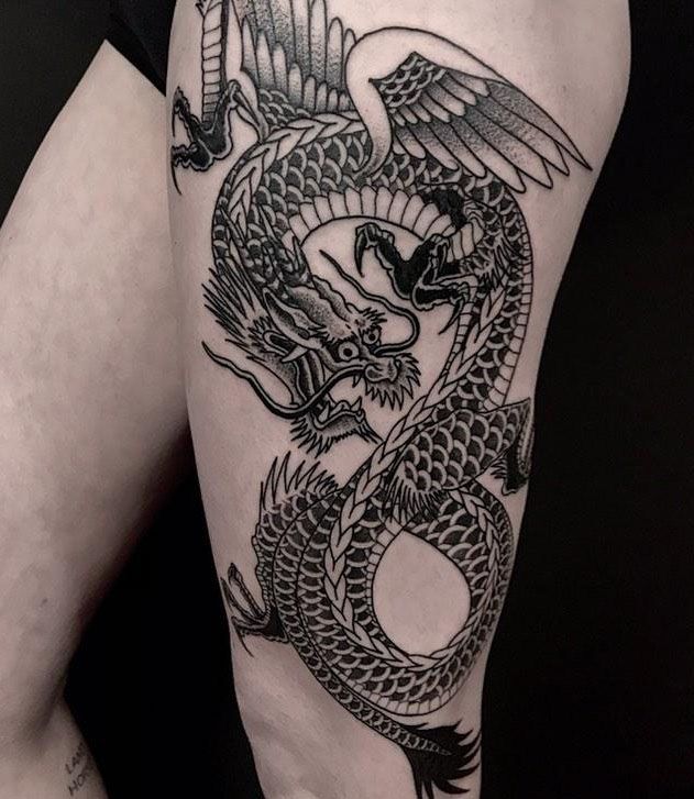 30 Pretty Dragon Tattoos You Must Love