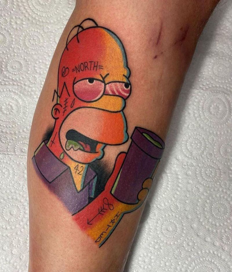 30 Unique Homer Simpson Tattoos You Must Try