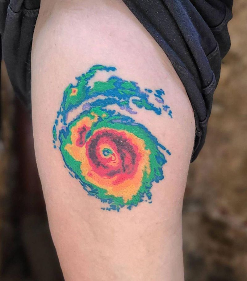 30 Gorgeous Hurricane Tattoos You Must Love