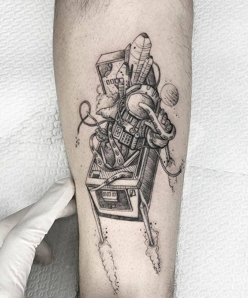 30 Unique Pinball Tattoos You Must Love